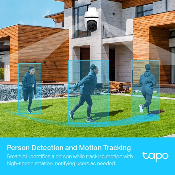 Cámara de Seguridad Smart WiFi TPLink TAPO C500 para exterior con rotación 360°