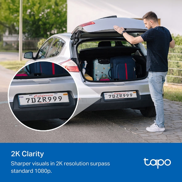 Cámara Smart WiFi TPLink TAPO C-410 con Panel Solar – Visión Nocturna – Micro SD – 2K