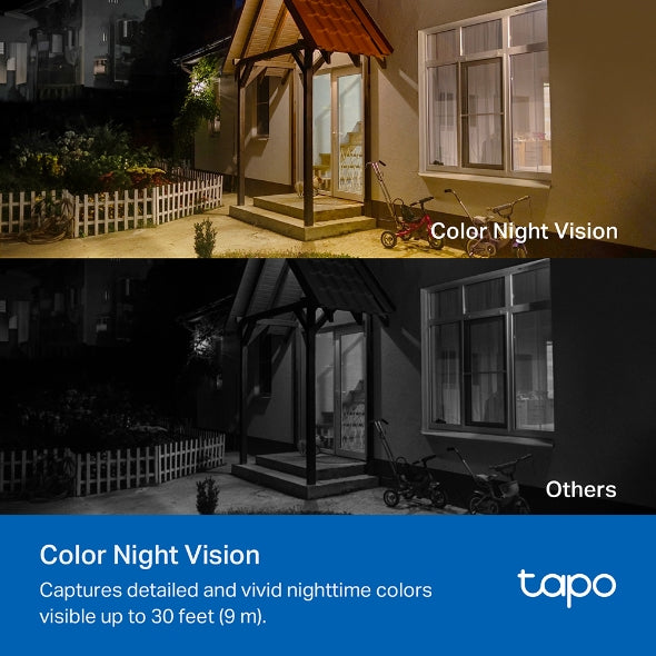 Cámara Smart WiFi TPLink TAPO C-410 con Panel Solar – Visión Nocturna – Micro SD – 2K