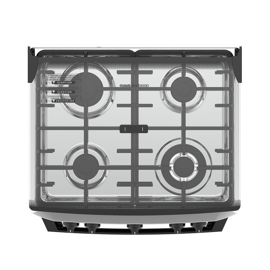 Cocina a Gas MABE - 4 Quemadores 60 cm - EM6025SN0 Negra