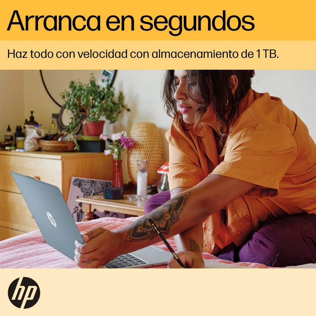 Laptop HP AMD R7-7730U - 16GB RAM - 1TB SSD Almacenamiento - 15.6″ FHD