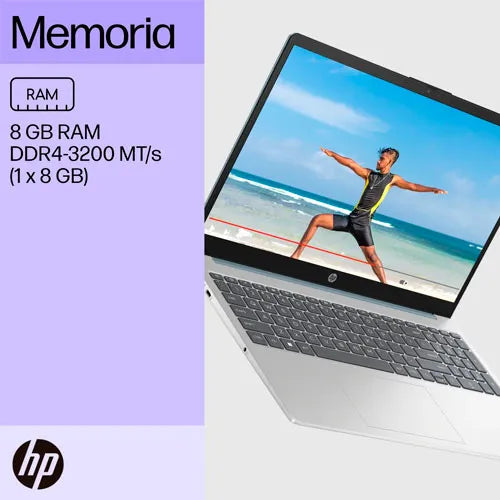 Laptop HP Intel Core i3 1.8GHZ - 8GB RAM - 512GB SSD almacenamiento - 15.6″ FHD