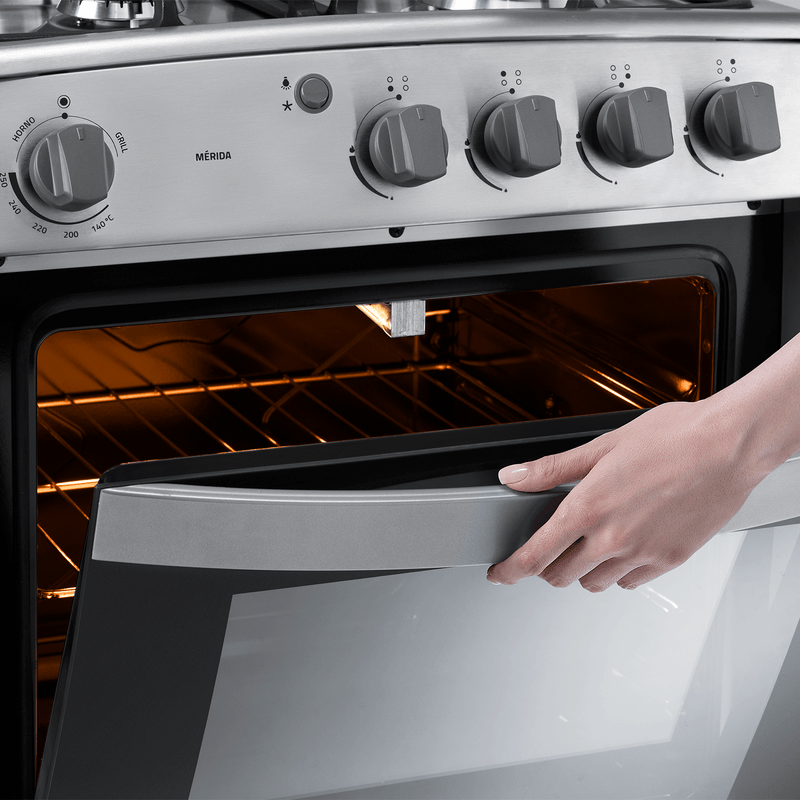 Cocina a Gas Indurama - 4 Quemadores 24" - MÉRIDA QUARZO HOME Croma
