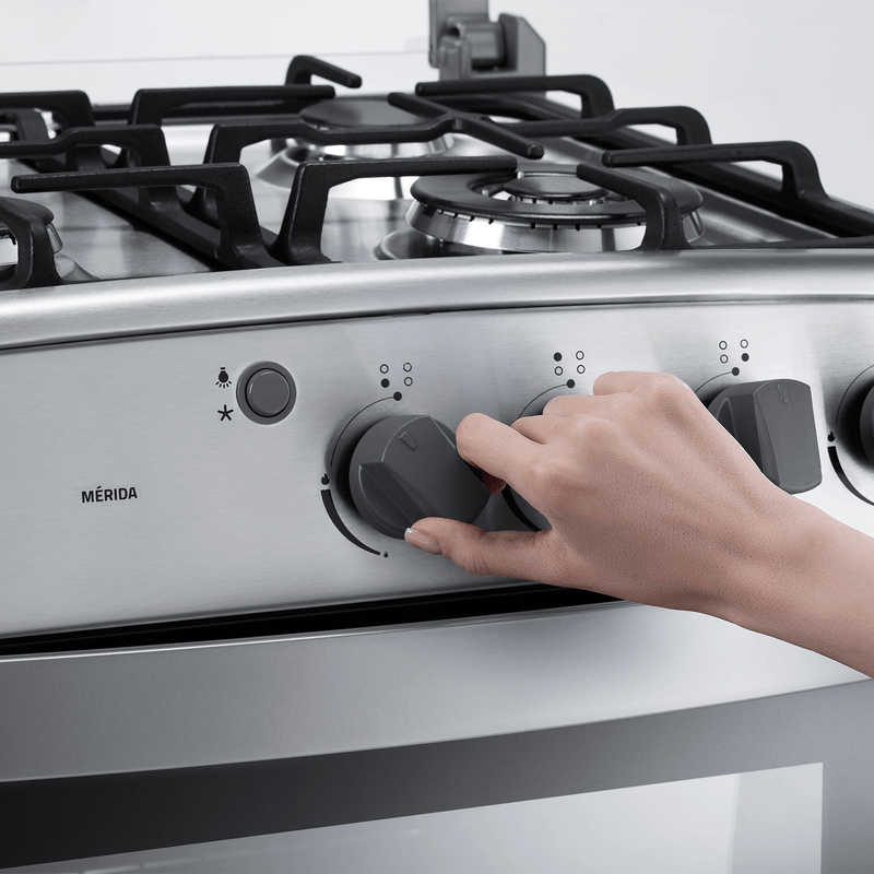 Cocina a Gas Indurama - 4 Quemadores 24" - MÉRIDA QUARZO HOME Croma