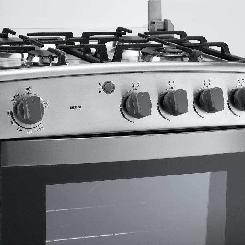 Cocina a Gas Indurama - 4 Quemadores 24" - MÉRIDA QUARZO HOME Croma