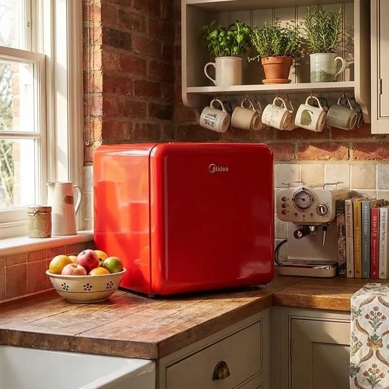 Minibar Midea Rojo 48 Litros 1 Puerta