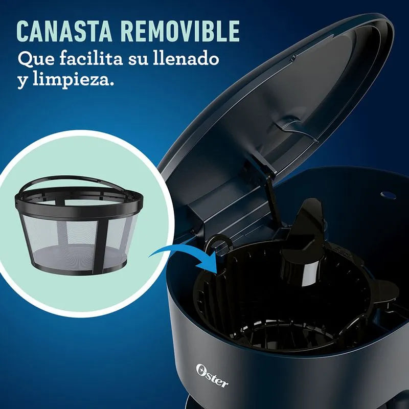 Cafetera Eléctrica Oster | 12 Tazas Color Negro