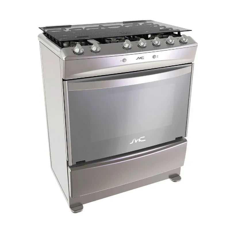 Cocina a Gas SMC - 5 Quemadores 30" - MARTINA01 Silver