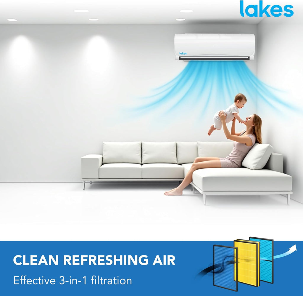 Aire Acondicionado LAKES Split Alta Eficiencia Wi-Fi 12000 BTU