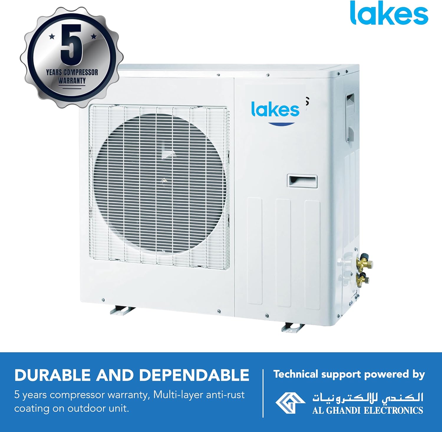 Aire Acondicionado LAKES Split Alta Eficiencia Wi-Fi 12000 BTU