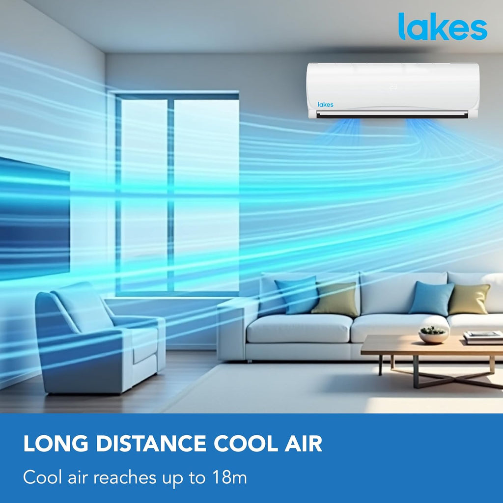 Aire Acondicionado LAKES Split Alta Eficiencia Wi-Fi 12000 BTU