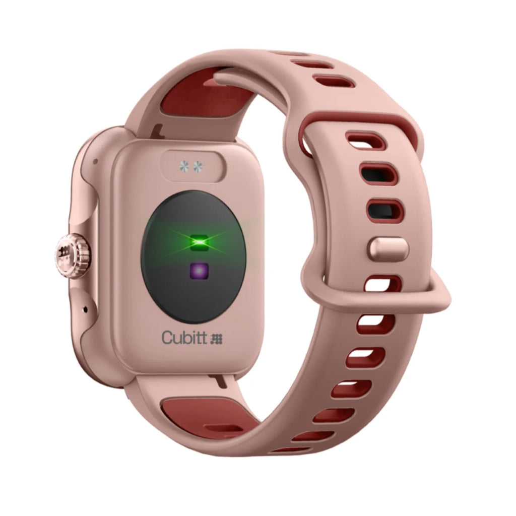 Smart Watch – Reloj Inteligente Cubitt Viva Pro Rosado+ Audífono Inalámbrico Cubitt Blanco