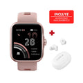 Smart Watch – Reloj Inteligente Cubitt Viva Pro Rosado+ Audífono Inalámbrico Cubitt Blanco