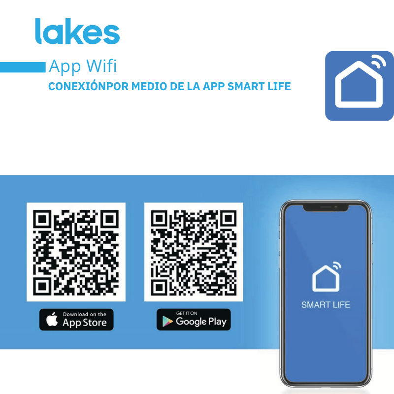 Aire Acondicionado LAKES Split Alta Eficiencia Wi-Fi 12000 BTU