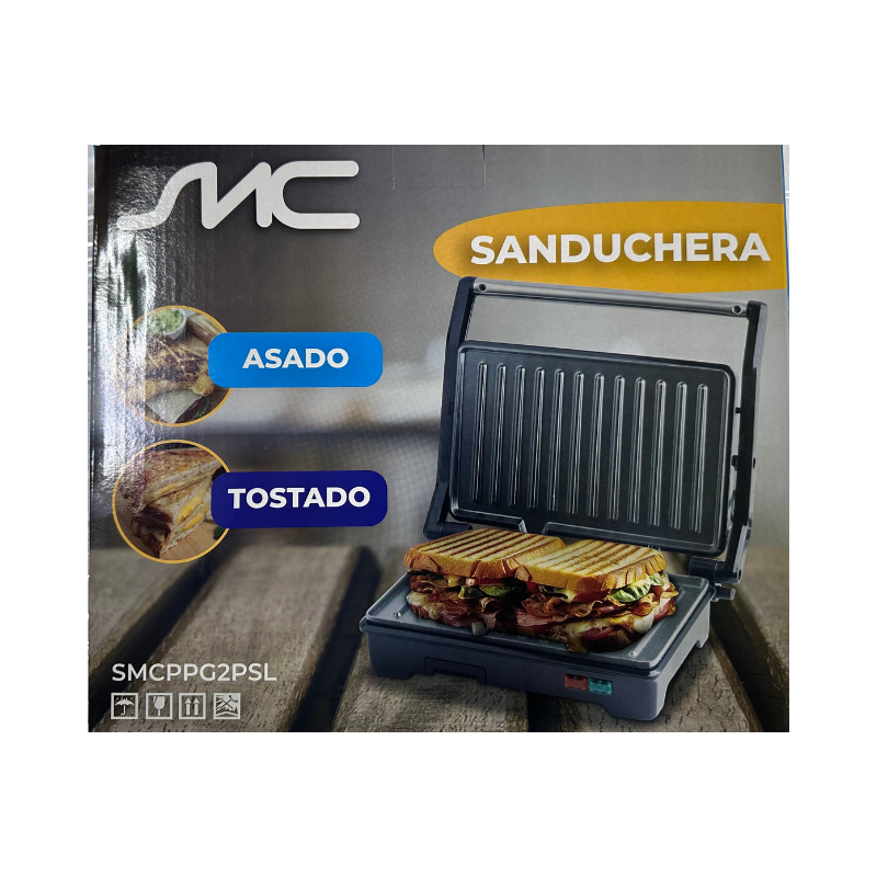 Sanduchera Panini - Parilla Tostadora SMC